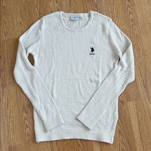 U.S. Polo Assn. Beige Textured Knit Top
